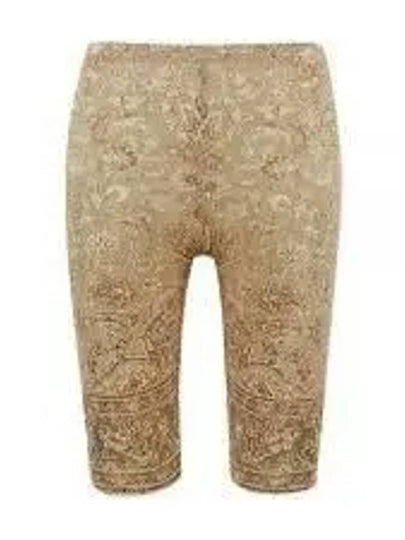 Print Nylon Leggings Shorts Beige - ACNE STUDIOS - BALAAN 2