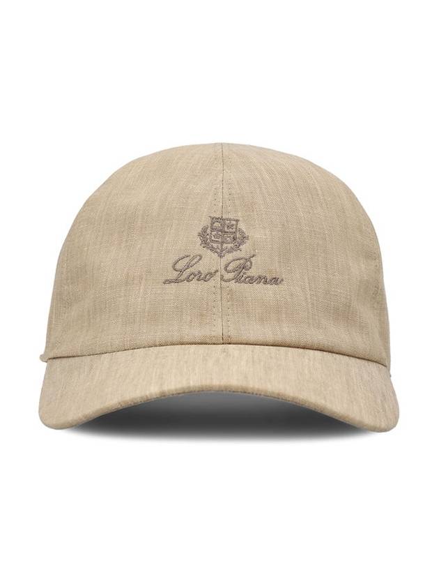 Logo Linen Ball Cap Grain Beige - LORO PIANA - BALAAN 2