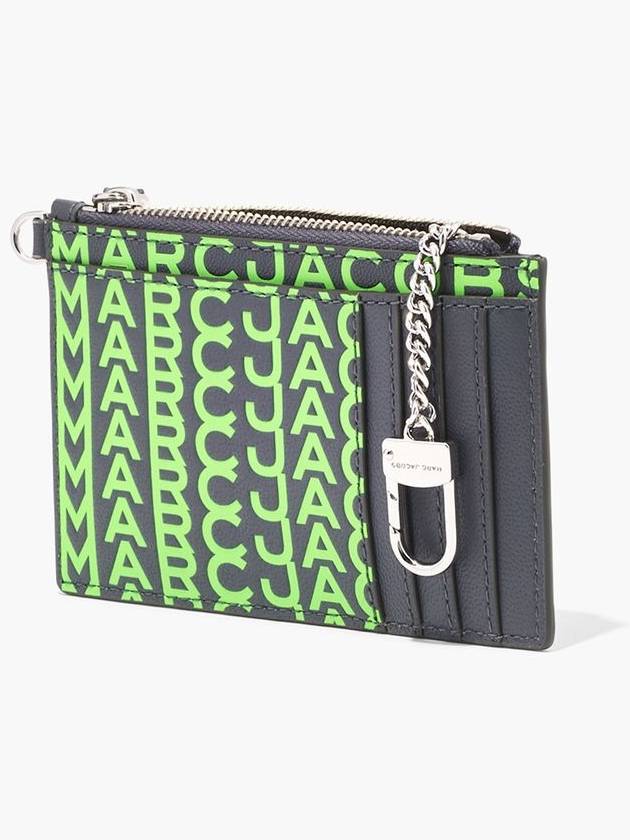 Monogram Slim84 TopZip Wristlet FluoGreen S153L03FA22 094 - MARC JACOBS - BALAAN 3