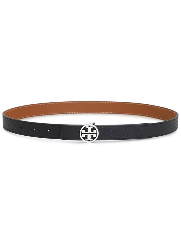 1 Miller Reversible Leather Belt Black Classic Cuoio - TORY BURCH - BALAAN 4