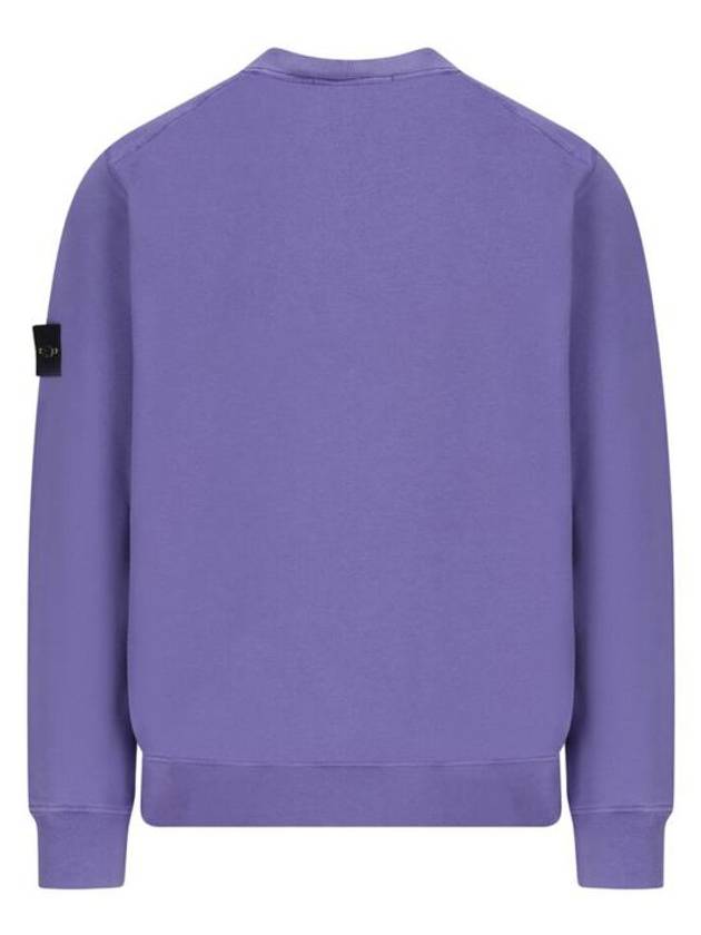 Wappen Patch Garment Dyed Sweatshirt Lavender - STONE ISLAND - BALAAN 3