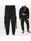 11Th Anniversary Parachute Cargo Baggy Pants Black - OFF WHITE - BALAAN 2