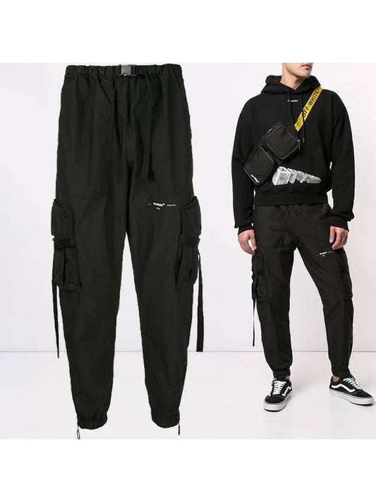 11th Anniversary Parachute Cargo Pants OMCF002R19A21021 1000 - OFF WHITE - BALAAN 2