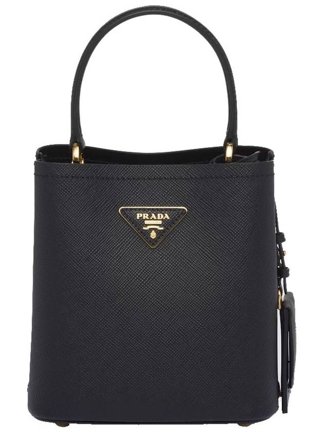 Small Saffiano Leather Tote Bag Black - PRADA - BALAAN 2