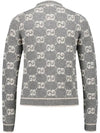 GG Boucle Jacquard Cardigan Grey - GUCCI - BALAAN 4