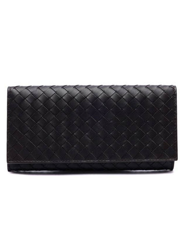 Intrecciato Continental Long Wallet Espresso - BOTTEGA VENETA - BALAAN 1