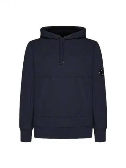 Diagonal Raised Fleece Hoodie Navy - CP COMPANY - BALAAN 2