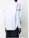 Men's Poplin Grosgrain Armband Classic Long Sleeve Shirt Blue - THOM BROWNE - BALAAN 4