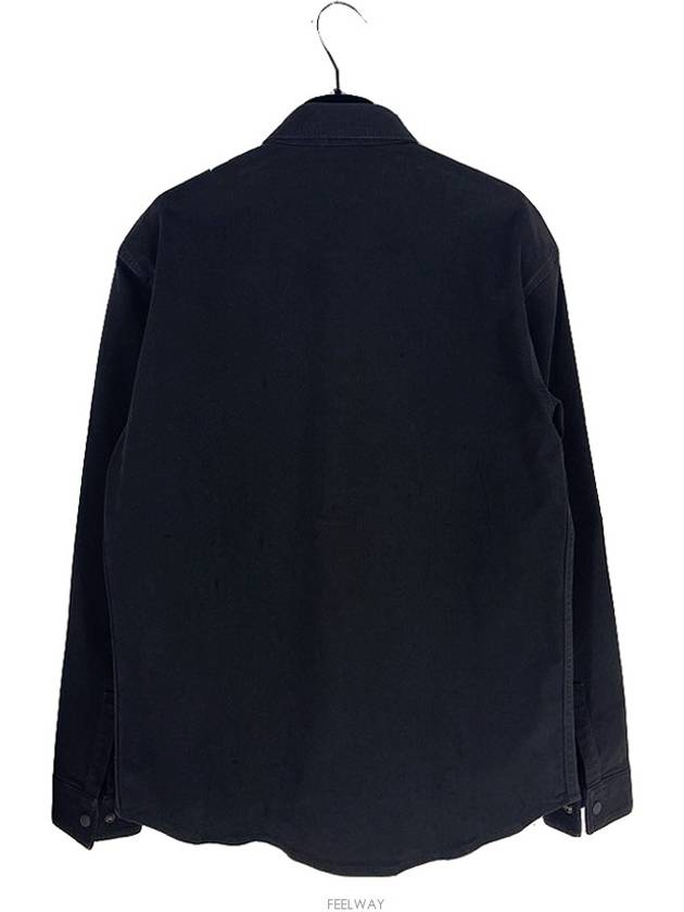 Foxton Tonal Flower Over Long Sleeve Shirt Black - DIOR - BALAAN 4