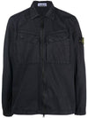 Wappen Patch Old Effect Zip-Up Jacket Navy - STONE ISLAND - BALAAN 2