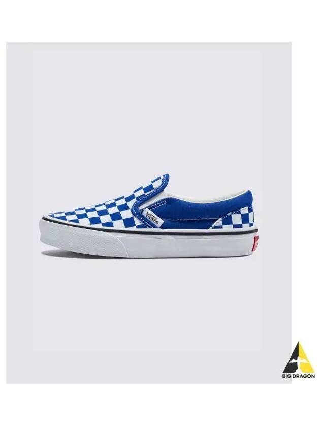 KIDS Classic Slip On Color THEORY Checkerboard Surf the Web VN000D0JCG41 - VANS - BALAAN 1