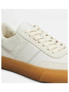 Round Toe Leather Low Top Sneakers White - TOD'S - BALAAN 6