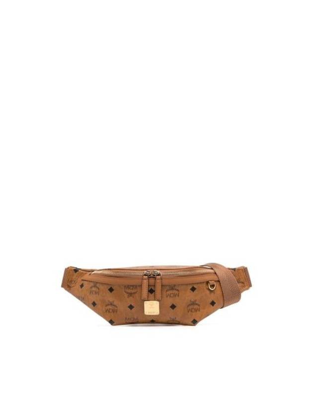 Logo Leather Belt Bag Brown - MCM - BALAAN 1