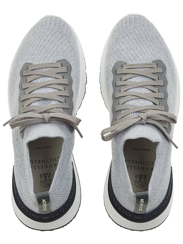 Knit Running Sneakers Grey - BRUNELLO CUCINELLI - BALAAN 7