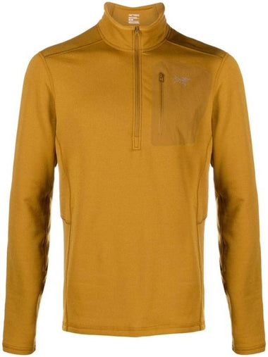 Rho Heavy Weight Zip Neck Long Sleeve T-Shirt Yukon - ARC'TERYX - BALAAN 1