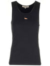 Baby Fox Cotton Sleeveless Black - MAISON KITSUNE - BALAAN 2