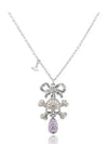 Faustine Skull Crystal Pendant Necklace Silver - VIVIENNE WESTWOOD - BALAAN 3