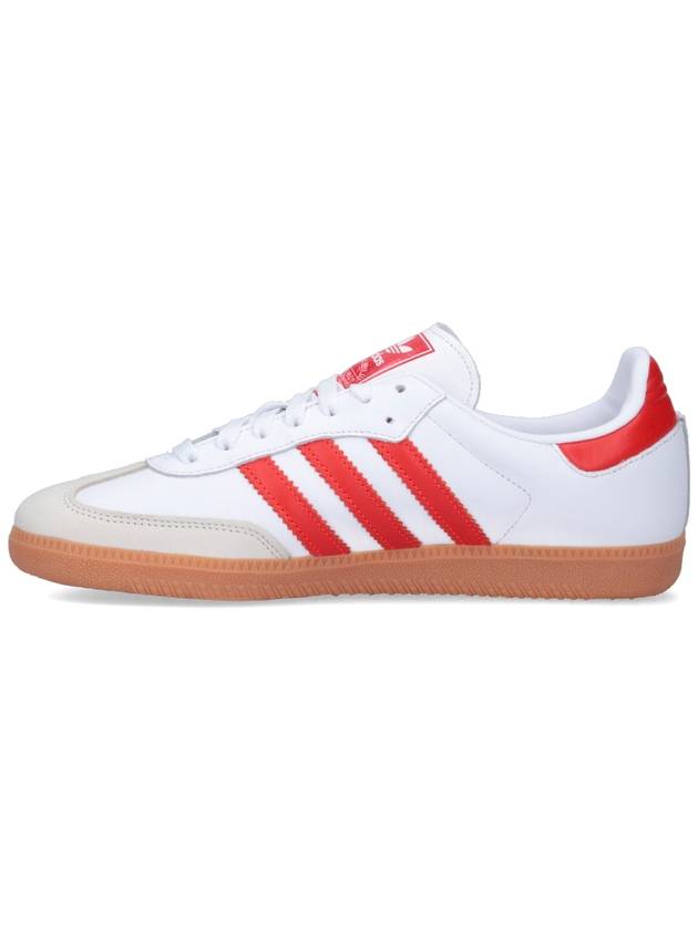 Samba OG Leather Low Top Sneakers Red Cloud White - ADIDAS - BALAAN 4