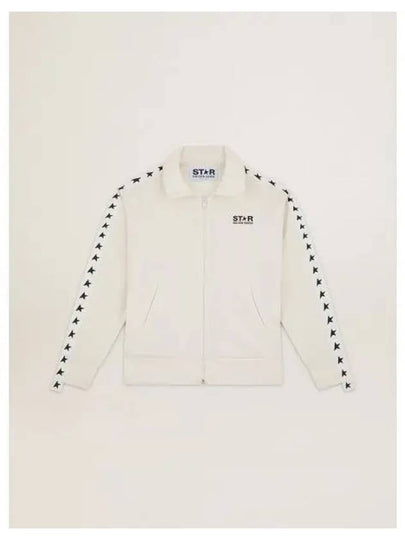 Star Logo Track Jacket White - GOLDEN GOOSE - BALAAN 2