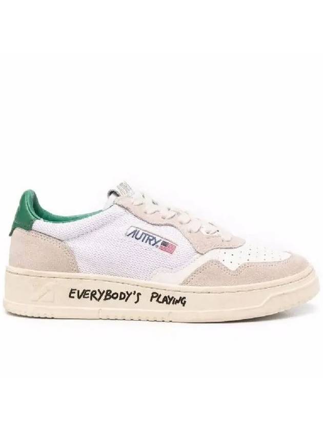 Medalist Green Tab Low Top Sneakers White - AUTRY - BALAAN 1