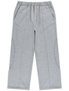 Delivery on 9 23 Curved Incision Heavy Sweat Wide Pants Melange Gray - OFFGRID - BALAAN 1