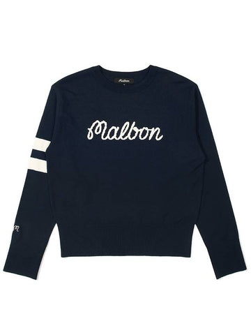 Big bucket point knit NAVY WOMAN - MALBON GOLF - BALAAN 1