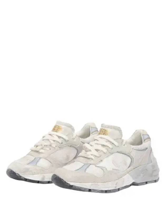 Mesh and Suede Leather Dad-Star Sneakers White Beige - GOLDEN GOOSE - BALAAN 2