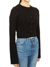 Courr ges 323MGI014FI0001 BLACK Women s Cardigan - COURREGES - BALAAN 6