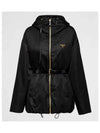 Re-Nylon Hooded Jacket Black - PRADA - BALAAN 2