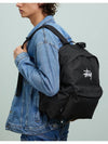 AU Australia Graffiti Canvas Backpack ST713023 Black ONE SIZE - STUSSY - BALAAN 1