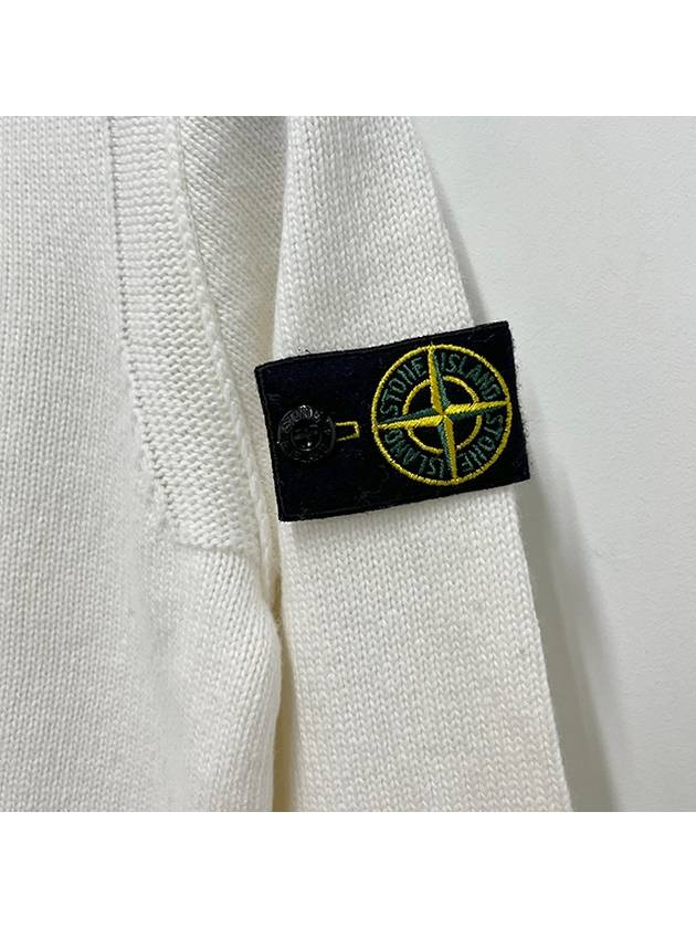 Kids Stone Island Cardigan 8116503 WHITE - STONE ISLAND - BALAAN 5