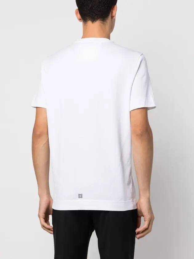 Archetype Logo Print Slim Fit Cotton Short Sleeve T-Shirt White - GIVENCHY - BALAAN 5