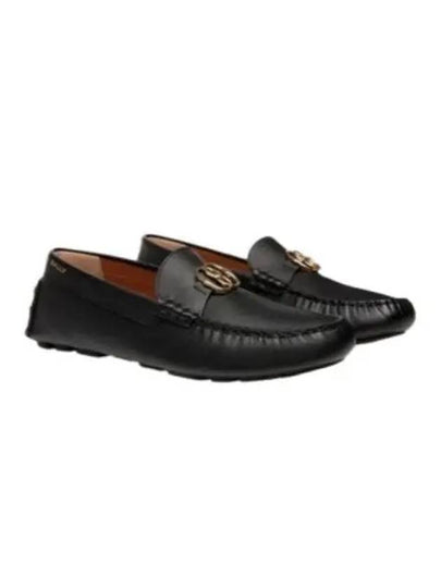 Kinsley Leather Loafers Black - BALLY - BALAAN 2