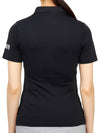 Women's Golf Picket Logo Short Sleeve PK Shirt Black - HYDROGEN - BALAAN 5