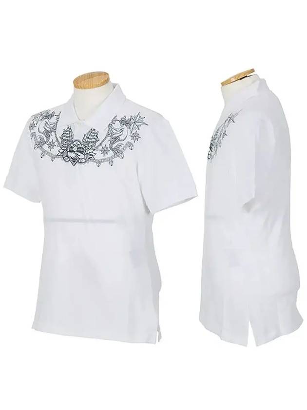 Graffiti Print PK Shirt White - ALEXANDER MCQUEEN - BALAAN 2