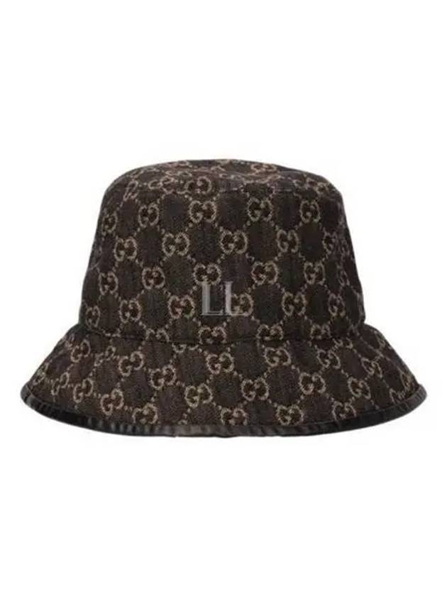 GG Denim Bucket Hat Black - GUCCI - BALAAN 2