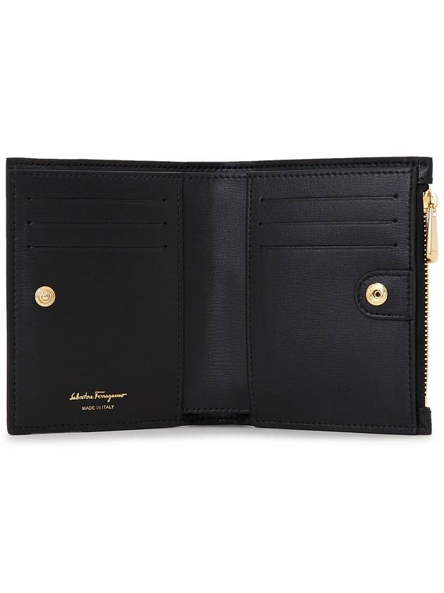 Vara Bow Half Wallet Black - SALVATORE FERRAGAMO - BALAAN 6