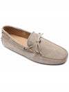 Men's Gommino Suede Driving Shoes Beige - TOD'S - BALAAN 4