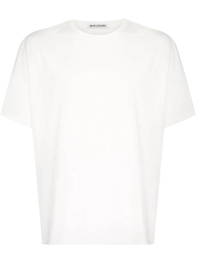 New Box Cotton Crew Neck Short Sleeve T-Shirt White - OUR LEGACY - BALAAN 2