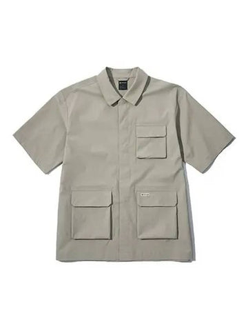 Outpocket Shirt Yellow Gray S22MMTSH25 - SNOW PEAK - BALAAN 1