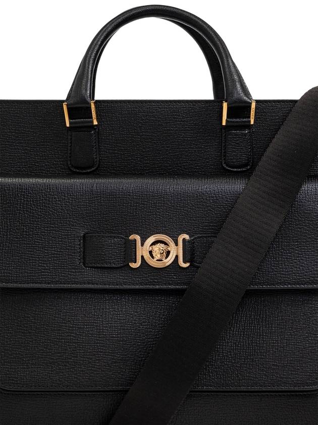 Versace Leather Briefcase ‘Medusa Biggie’, Men's, Black - VERSACE - BALAAN 6