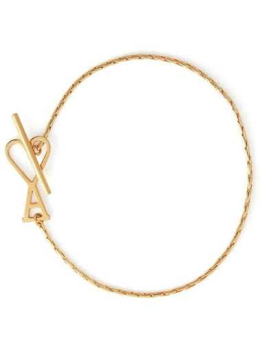 Heart Logo Bracelet Gold - AMI - BALAAN 1