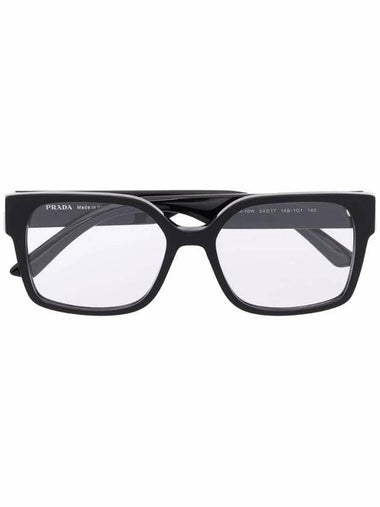 Eyewear Polished Effect Square Frame Glasses - PRADA - BALAAN 1