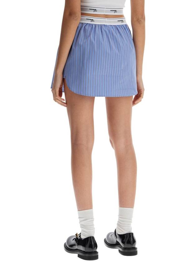 blue striped mini skirt - HOMMEGIRLS - BALAAN 3