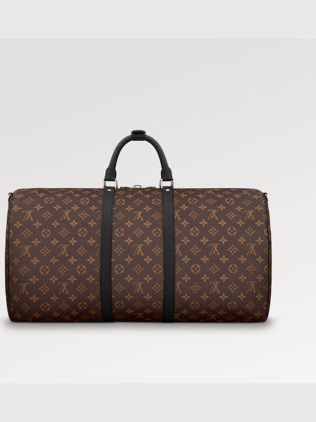 Monogram Keepall 55 Bandouliere Macassar Duffel Bag Brown - LOUIS VUITTON - BALAAN 4