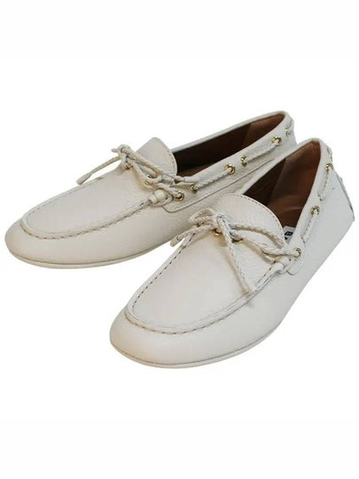 Kyan Leather Driving Shoes White - BALLY - BALAAN 2