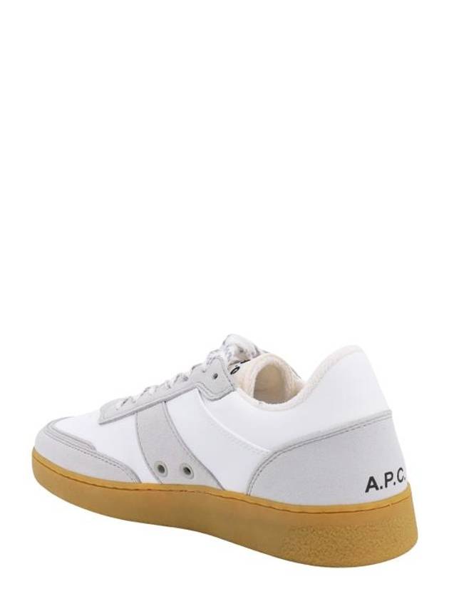 Pain Leather Low Top Sneakers White Caramel - A.P.C. - BALAAN 4