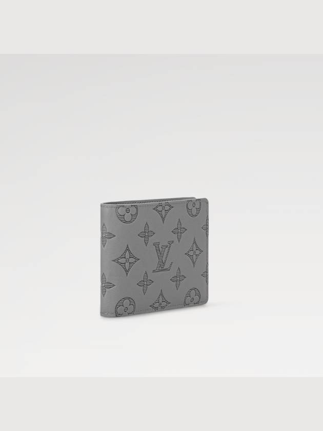 Monogram Shadow Multiple Half Wallet Grey - LOUIS VUITTON - BALAAN 5