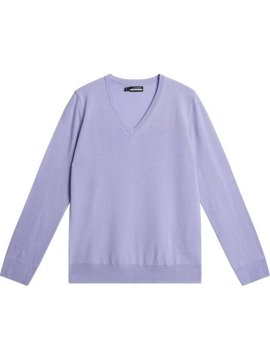 Women's AMAYA Knit Top Light Purple - J.LINDEBERG - BALAAN 1