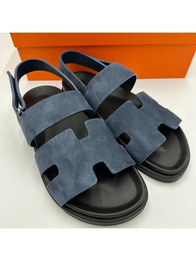 Genius Sandals Suede Goatskin Blue Celeste - HERMES - BALAAN 2